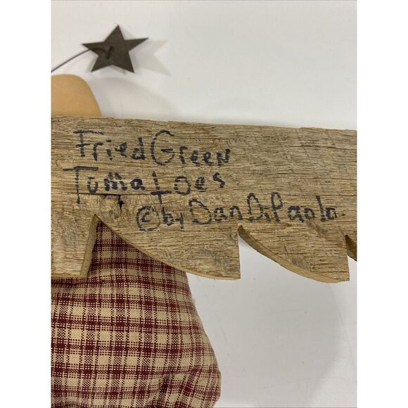 Vtg Dan DiPaolo Angel Decor Wood Metal Folk Art Primitive Rustic Signed Original - Picture 7 of 11
